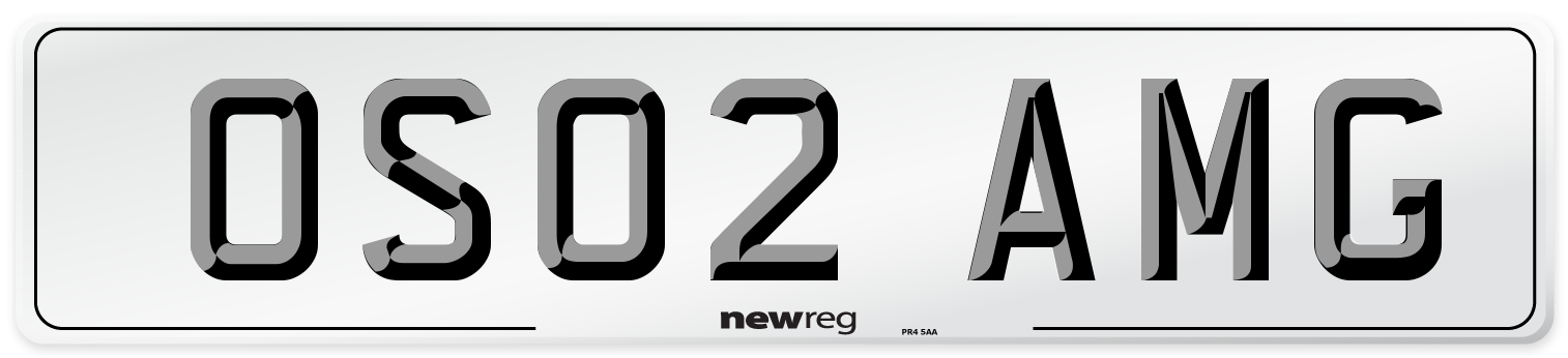 OS02 AMG Number Plate from New Reg